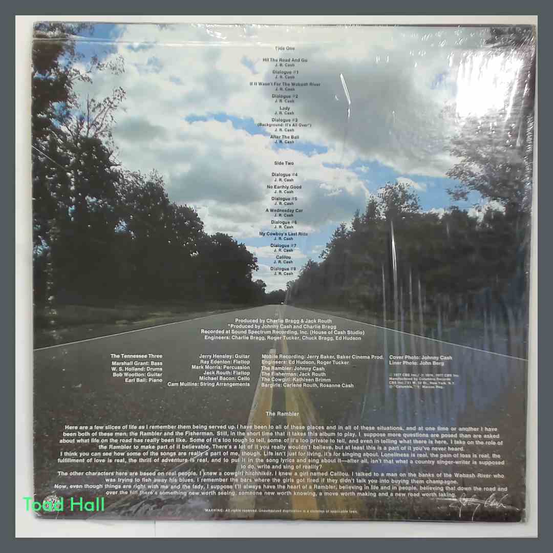 JOHNNY CASH The Rambler Used Vinyl LP KC34833