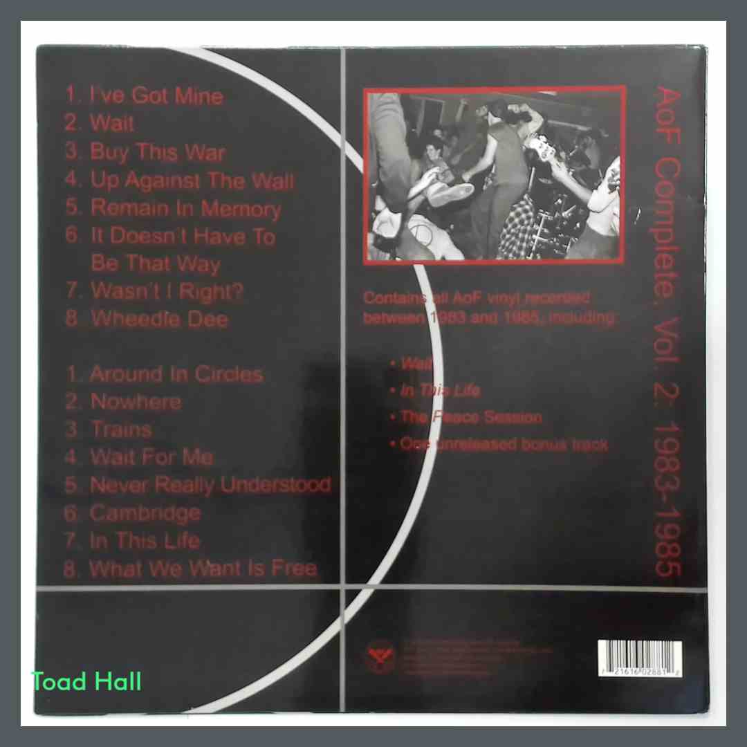 ARTICLES OF FAITH AOF Complete Vol 2: 1983-1985 Used Vinyl LP Chicago Punk Band