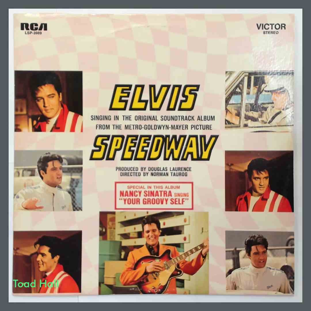 ELVIS PRESLEY Speedway Used Vinyl LP LSP-3989 Reissue with insert