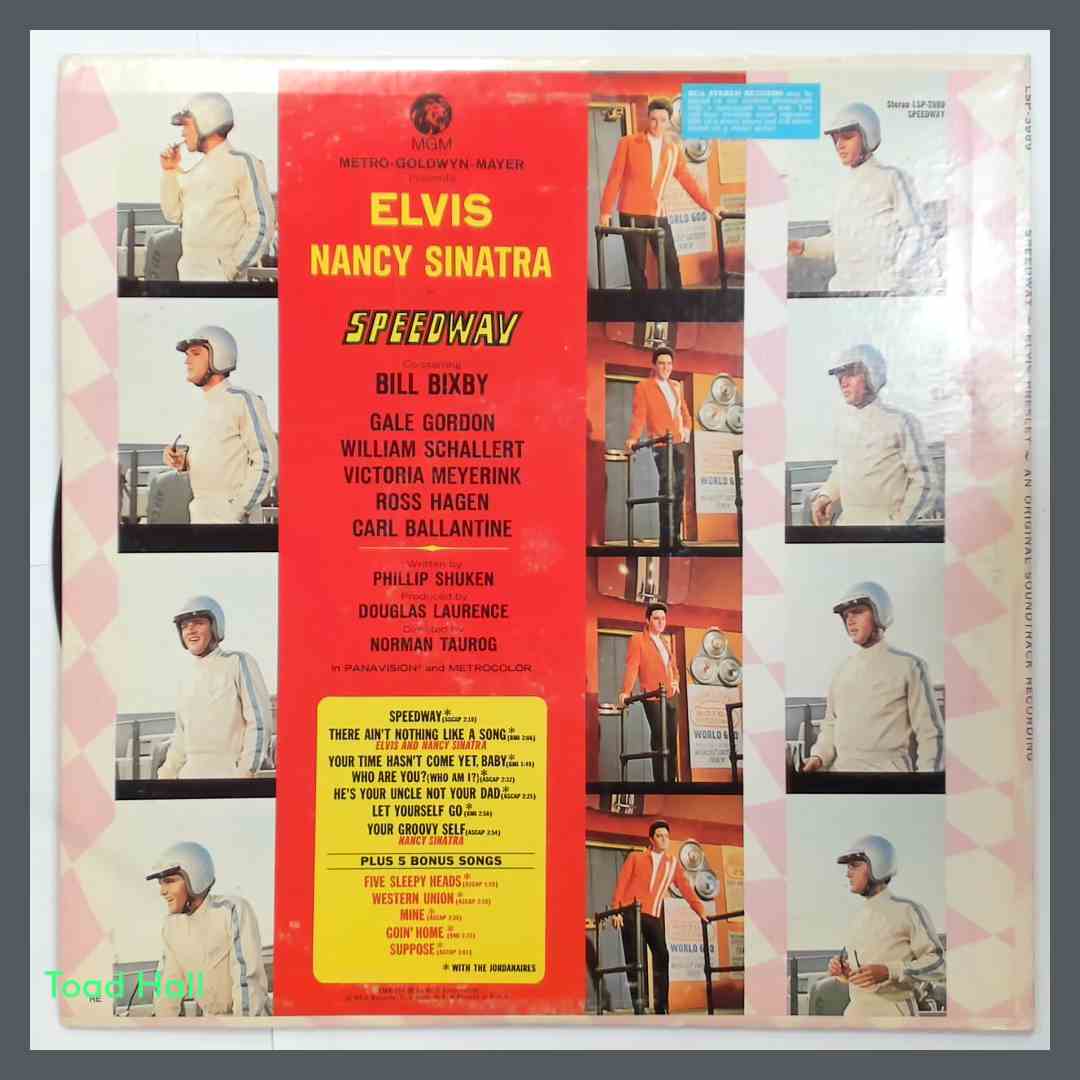 ELVIS PRESLEY Speedway Used Vinyl LP LSP-3989 Reissue with insert