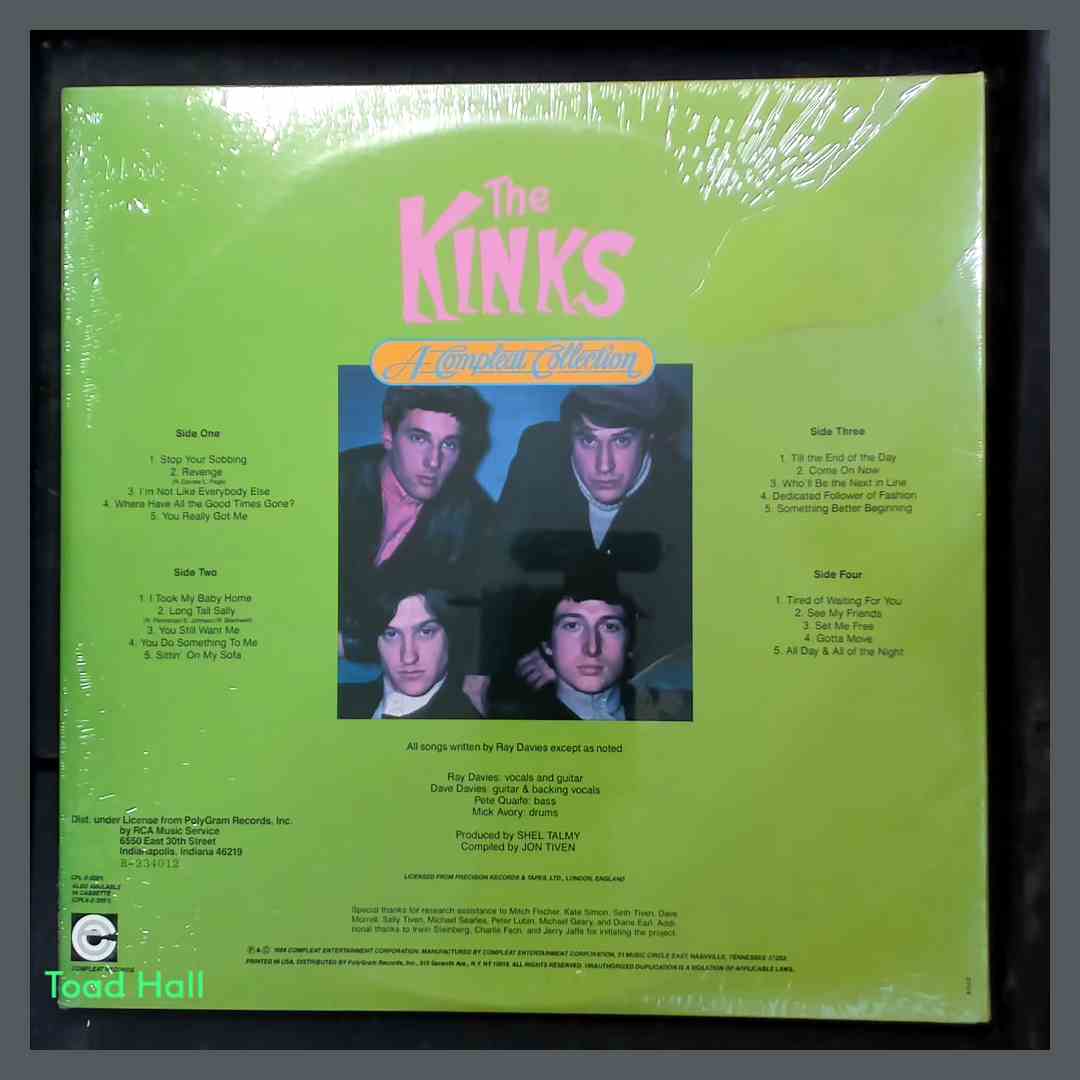 KINKS A Compleat Collection 2 x LP Vintage Sealed Vinyl
