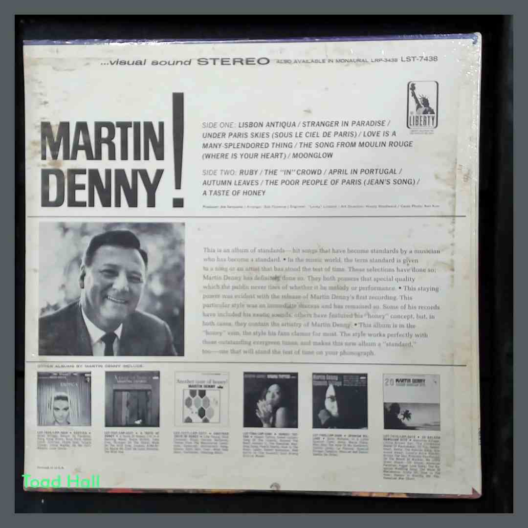 MARTIN DENNY Martin Denny! LP Vintage Sealed Vinyl