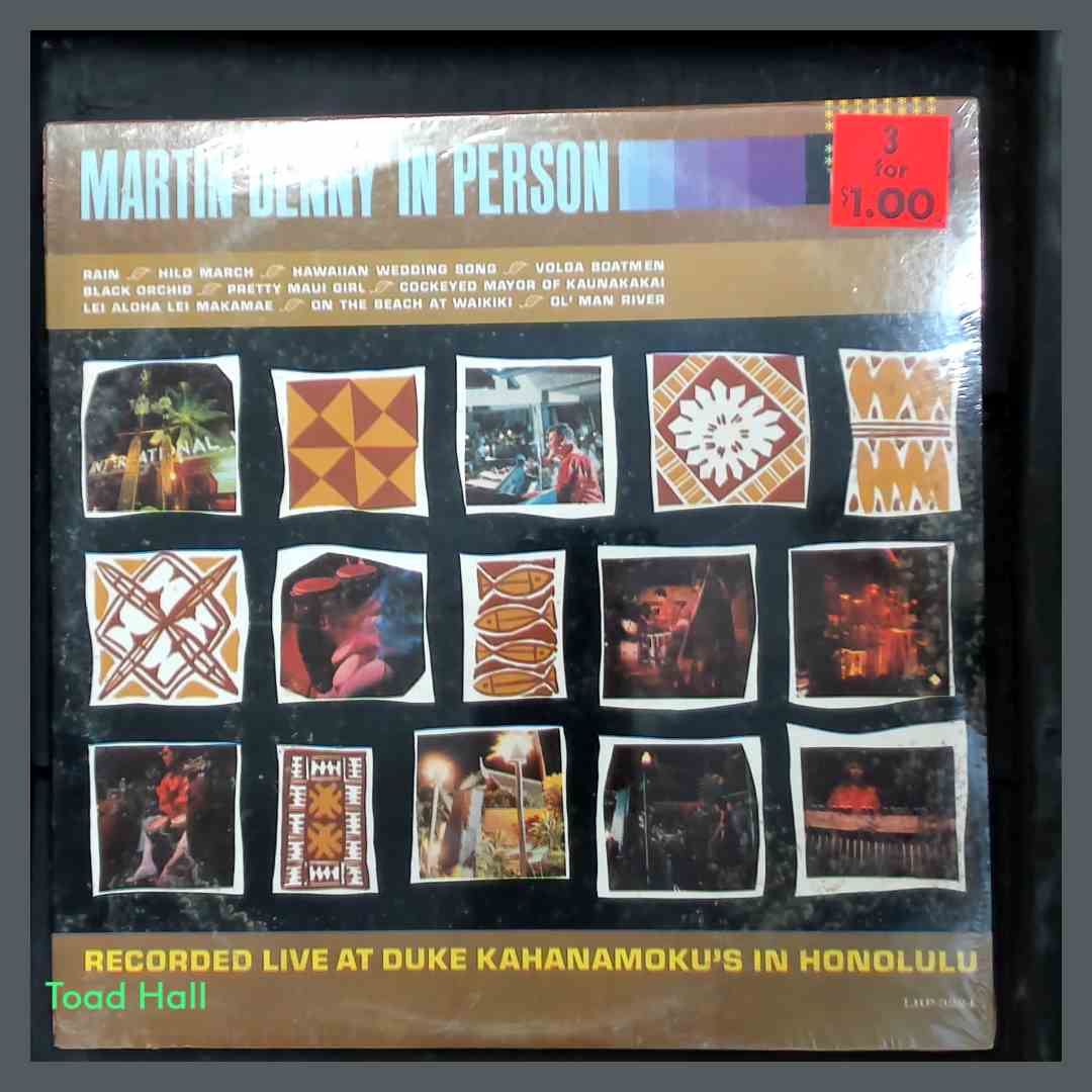 MARTIN DENNY In Person LP Vintage Sealed Vinyl