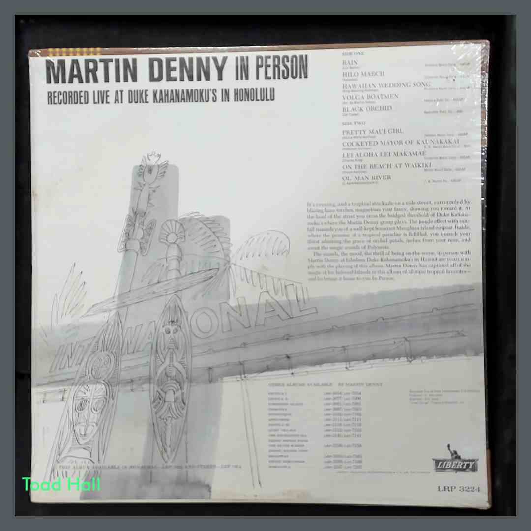 MARTIN DENNY In Person LP Vintage Sealed Vinyl