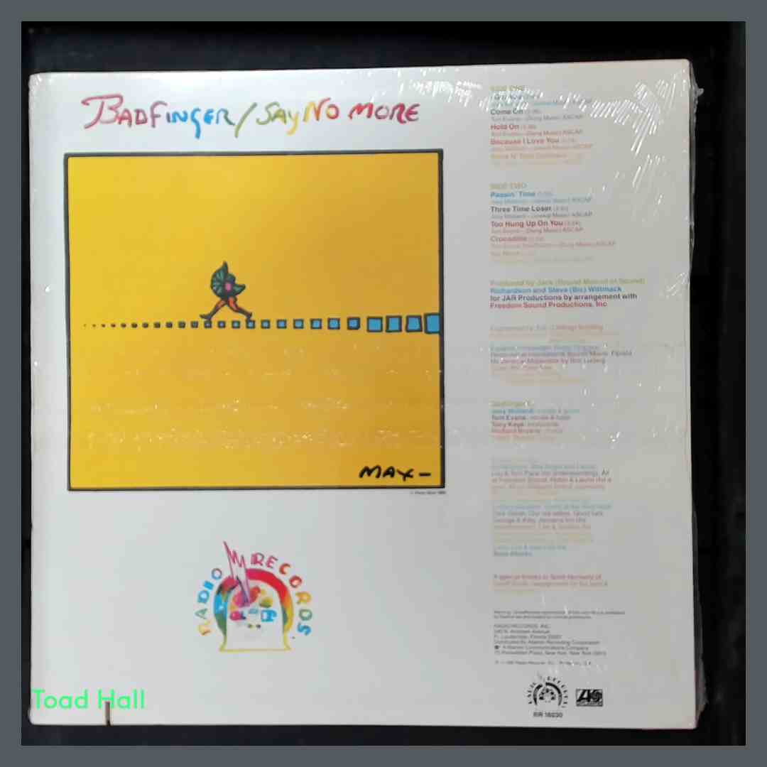 BADFINGER Say No More LP Vintage Sealed Vinyl