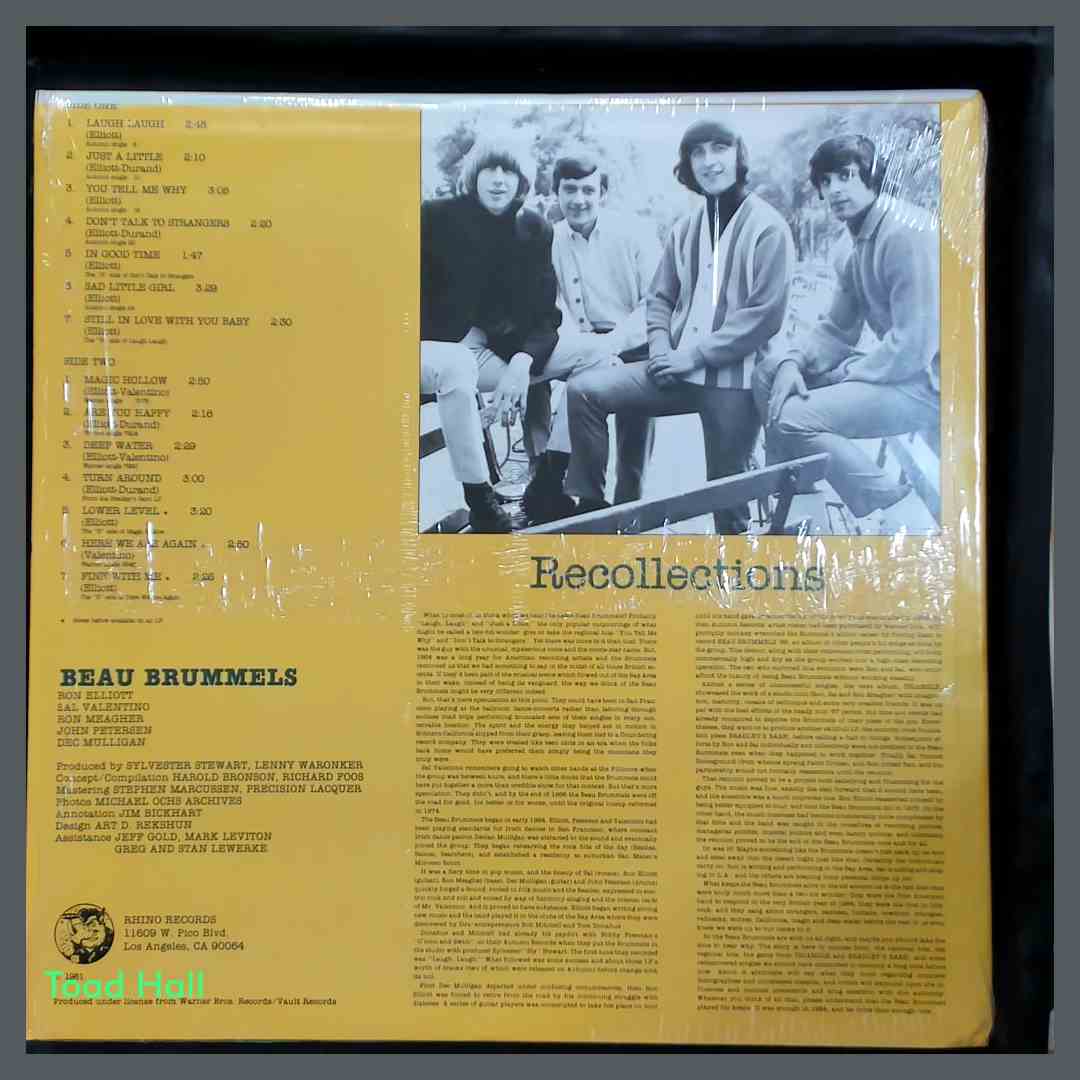BEAU BRUMMELS The Best Of The Beau Brummels Used Vinyl