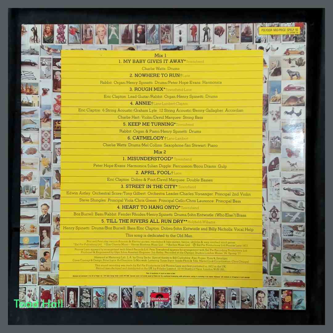 PETE TOWNSHEND / RONNIELANE Rough Mix Used Vinyl Import