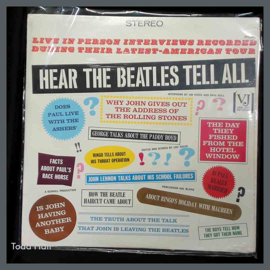 BEATLES Hear The Beatles Tell All Vintage Sealed Vinyl LP