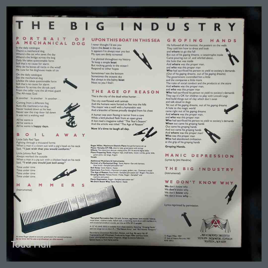ROGER MILLER MAXIMUM ELECTRIC PIANO The Big Industry Used Vinyl LP