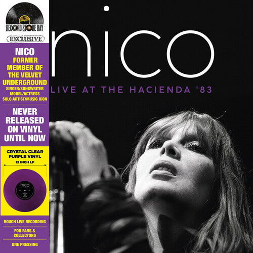 NICO Live At The Hacienda '83 Crystal Clear Purple Vinyl New Vinyl LP RSD 2023