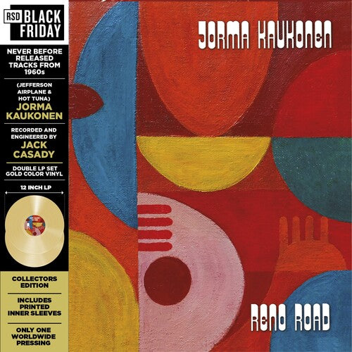 JORMA KAUKONEN Reno Road: Unreleased Tracks From The 60s New Vinyl RSD BF 2024