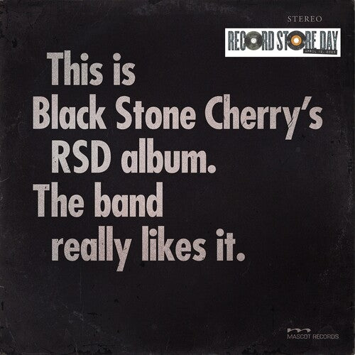 BLACK STONE CHERRY This is Black Stone Cherry's RSD album. The band really likes it (RSD) NEW CD RSD 2025