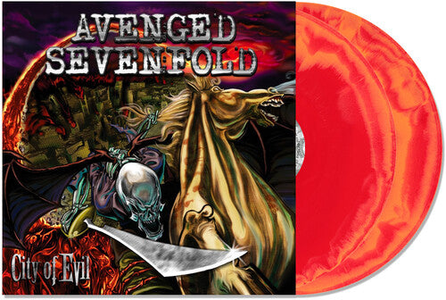 AVENGED SEVENFOLD City Of Evil (IEX) Orange and Red Swirl Vinyl New Vinyl 2 LP