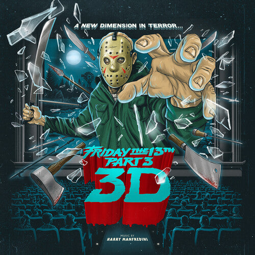 HENRY MANFREDINI Friday The 13th Part III (Metallic Red and Blue Swirled Vinyl) New Vinyl LP