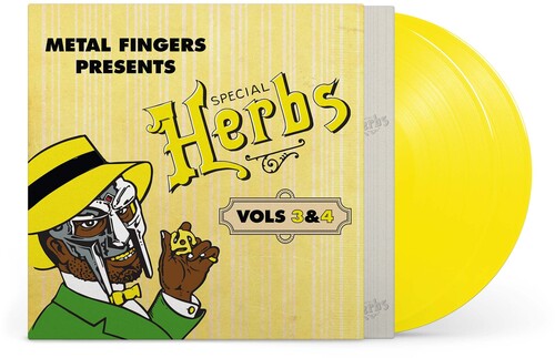 MF DOOM Metal Fingers Presents: Special Herbs Vol. 3 & 4 (Yellow Vinyl) New Vinyl 2 LP