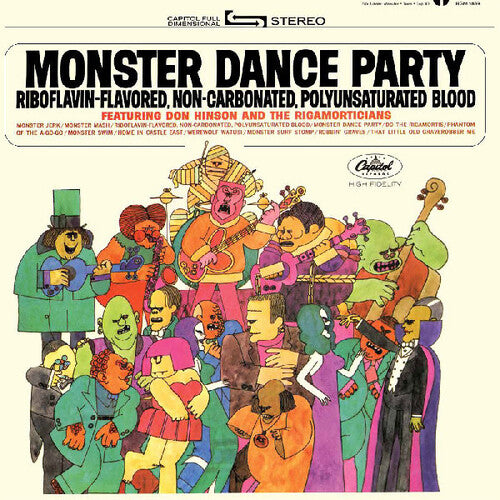 DON HINSON AND THE RIGAMORTICIANS Monster Dance Party (Orange and Black Pumpkin Splatter Vinyl) New Vinyl LP