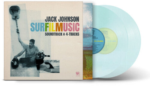 JACK JOHNSON Surfil Music Soundtrack & 4-Tracks New Vinyl LP Blue Vinyl