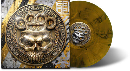 Five Finger Death Punch Legacy New Vinyl LP Amber Wave Vinyl