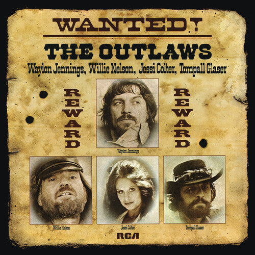 WAYLON JENNINGS WANTED! The Outlaws (Gold Vinyl) New Vinyl LP
