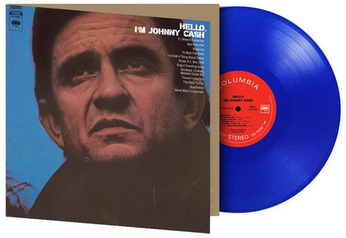 JOHNNY CASH Hello I'm Johnny Cash Limited Blue Colored (IMPORT) New Vinyl LP