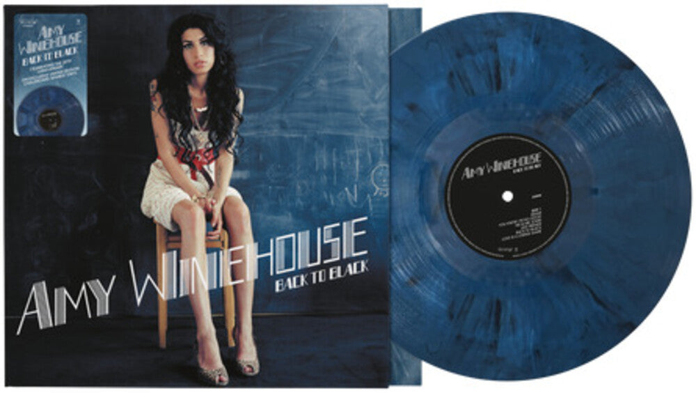 the album cover for Amy Winehouse - Back To Black - 20th Anniversary [Indie Exclusive Chalkboard Marble]