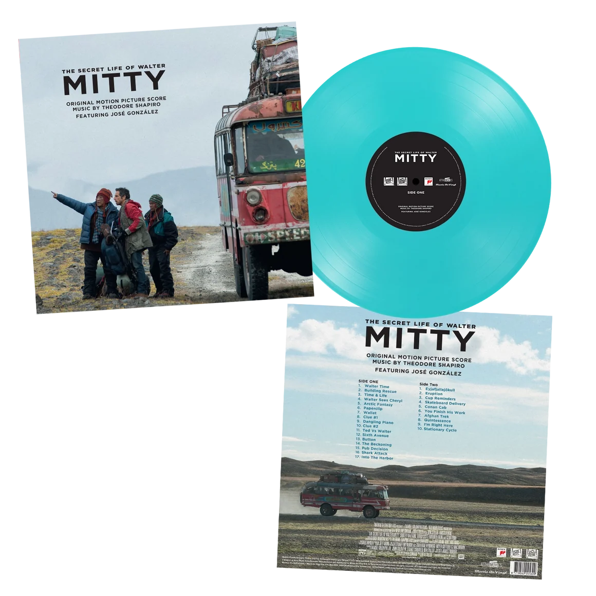THEODORE SHAPIRO The Secret Life Of Walter Mitty S/T New Vinyl LP Turquoise Vinyl MOV