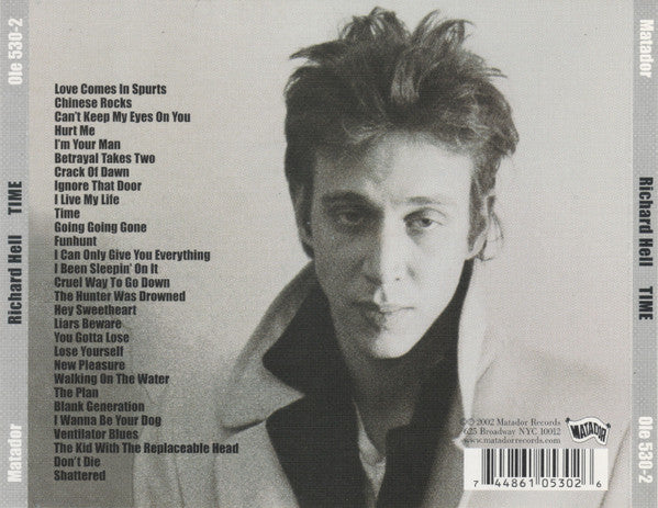 RICHARD HELL Time Used CD x 2, M -