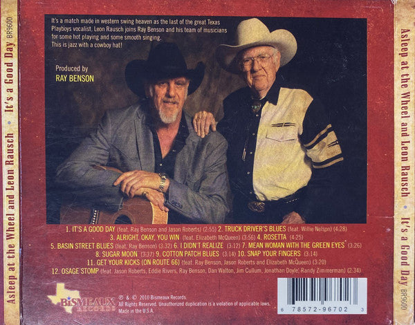 ASLEEP AT THE WHEEL AND LEON RAUSCH It's A Good Day CD, new/sealed