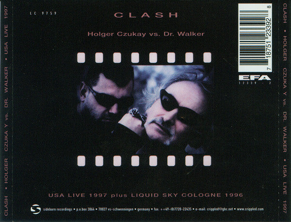 HOLGER CZUKAY vs. DR. WALKER Clash CD, very good plus (2 cds)