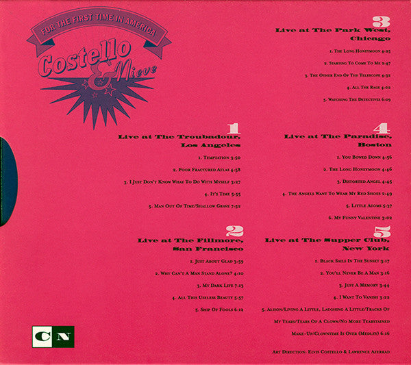 COSTELLO & NIEVE CD Box Set, very good plus