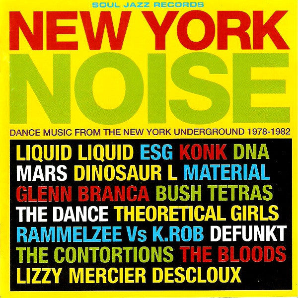 VARIOUS ARTISTS New York Noise (Dance Music From The New York Underground 1978-1982) Used CD, VG+