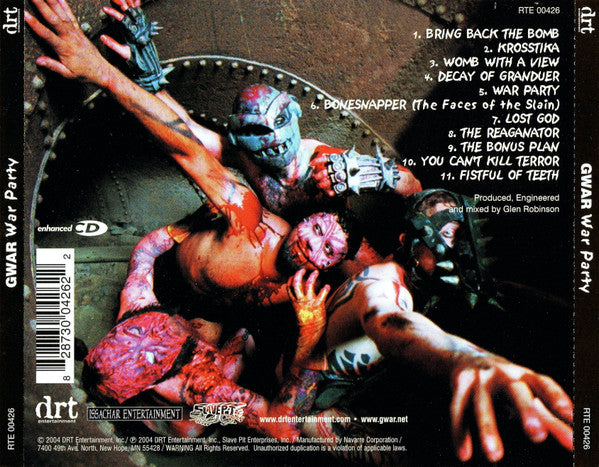 GWAR War Party Used CD, VG+