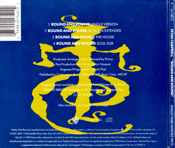 TEVIN CAMPBELL Round and Round CD, new/sealed