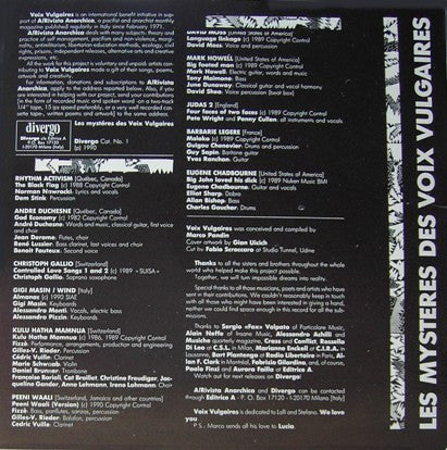 VARIOUS ARTISTS Les Mysteres Des Voix Vulgaires CD, very good plus