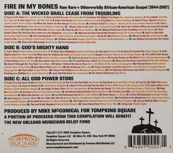 VARIOUS ARTISTS Fire In My Bones Used CD, VG+