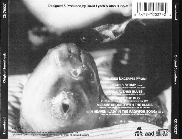 DAVID LYNCH & ALAN R SPLET Erasurehead Soundtrack Used CD, VG+