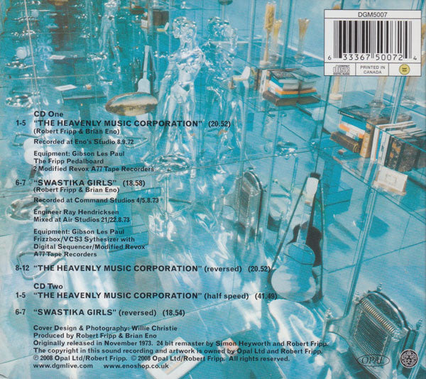 FRIPP & ENO (No Pussyfooting) Used CD, Like New