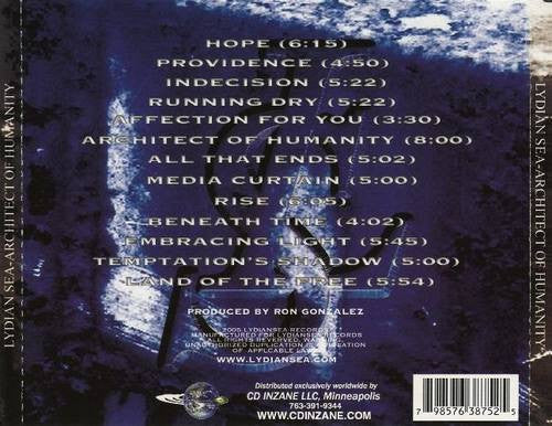 LYDIAN SEA Architect Of Humanity Used CD, like new
