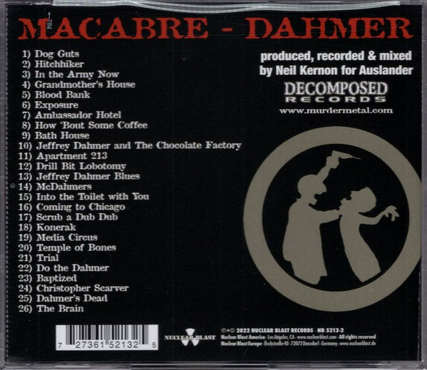 MACABRE Dahmer CD, like new