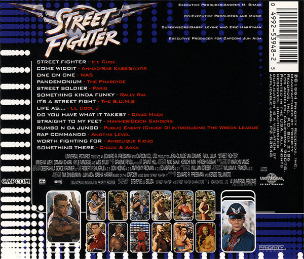 VARIOUS ARTISTS Street Fighter Soundtrack Used CD, VG