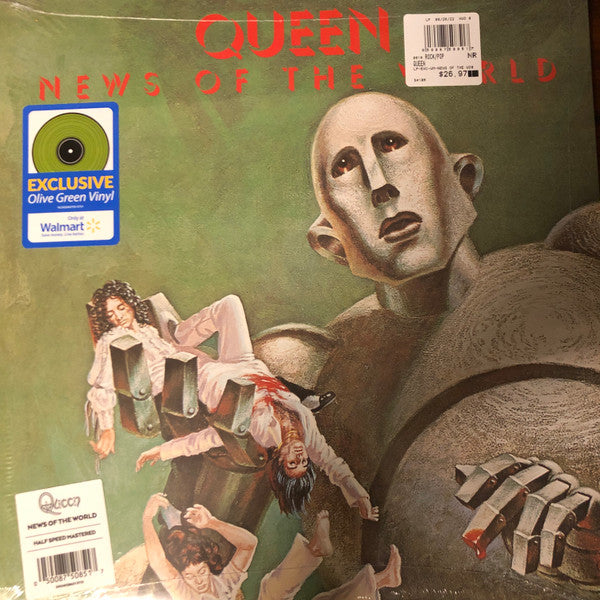 QUEEN News Of The World New Vinyl LP (half-speed mastered) olive green vinyl