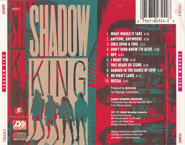 SHADOW KING Self-titled CD, like new *see notes