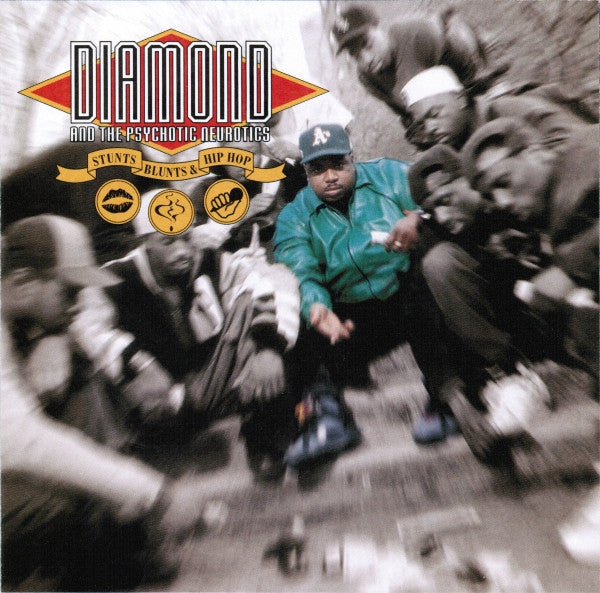 DIAMOND AND THE PSYCHOTIC NEUROTICS Stunts, Blunts & Hip Hop CD, like new
