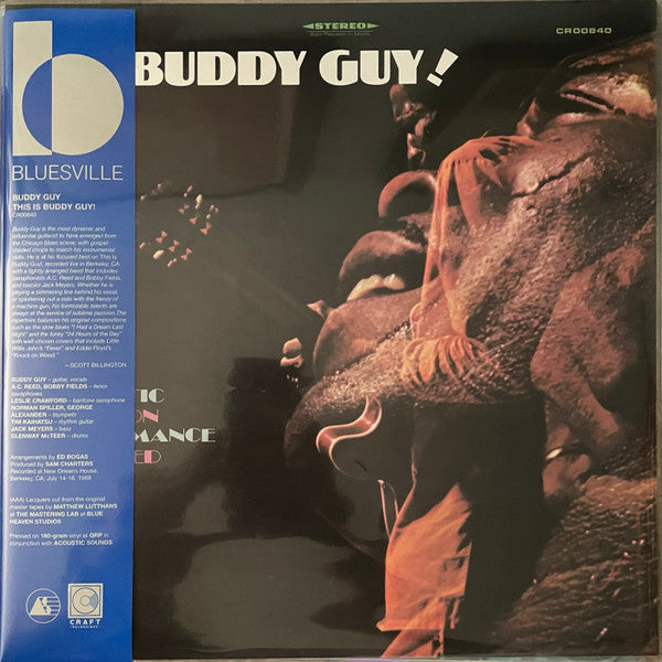 BUDDY GUY This Is Buddy Guy! New Vinyl LP