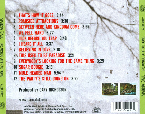 MARCIA BALL Roadside Attraction CD, new/sealed