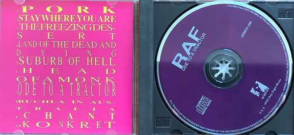 RAF Ode To A Tractor CD, like new