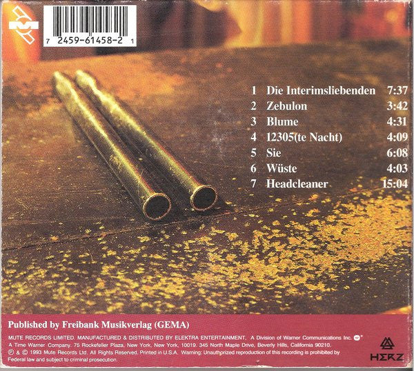 Einstürzende Neubauten Tabula Rasa Used CD, VG+