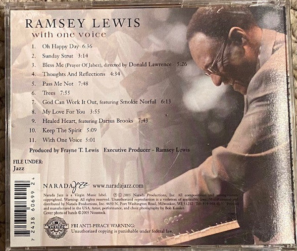 RAMSEY LEWIS With One Voice CD, new/sealed