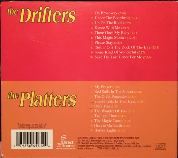 DRIFTERS / PLATTERS 2 CD Set, new/sealed