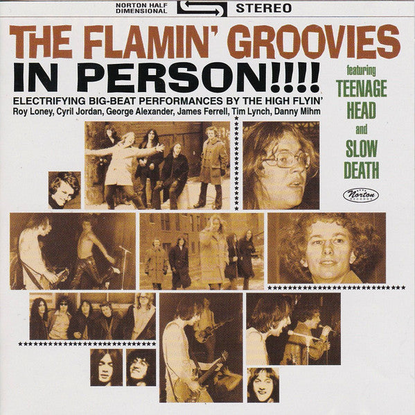 FLAMIN' GROOVIES In Person!!!! CD, very good plus